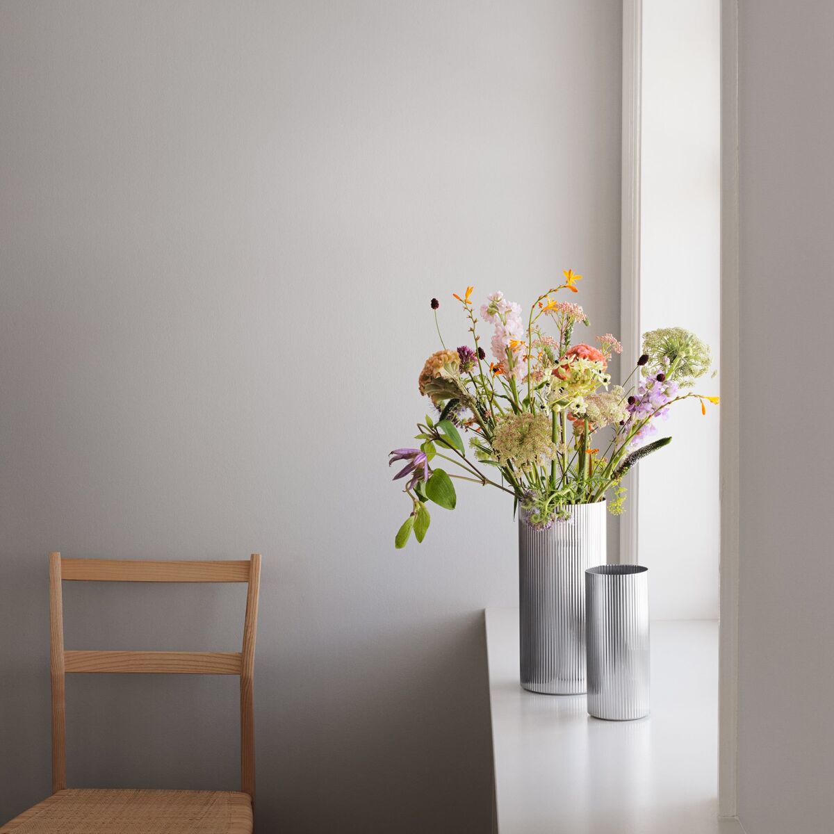 Bernadotte Vase Rustfritt stål 26 cm