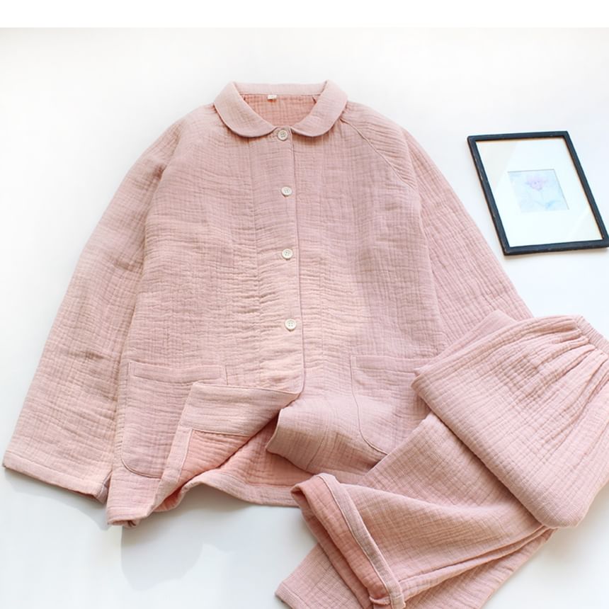 Dogini - Bijpassende pyjamaset voor koppels: effen shirt + broek
