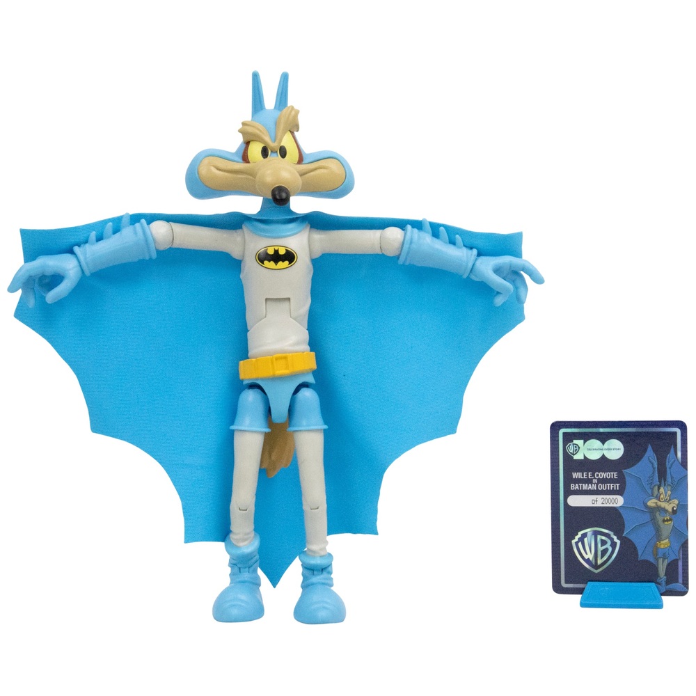 Warner Brothers Wile E. Coyote im Batman-Kostüm Actionfigur
