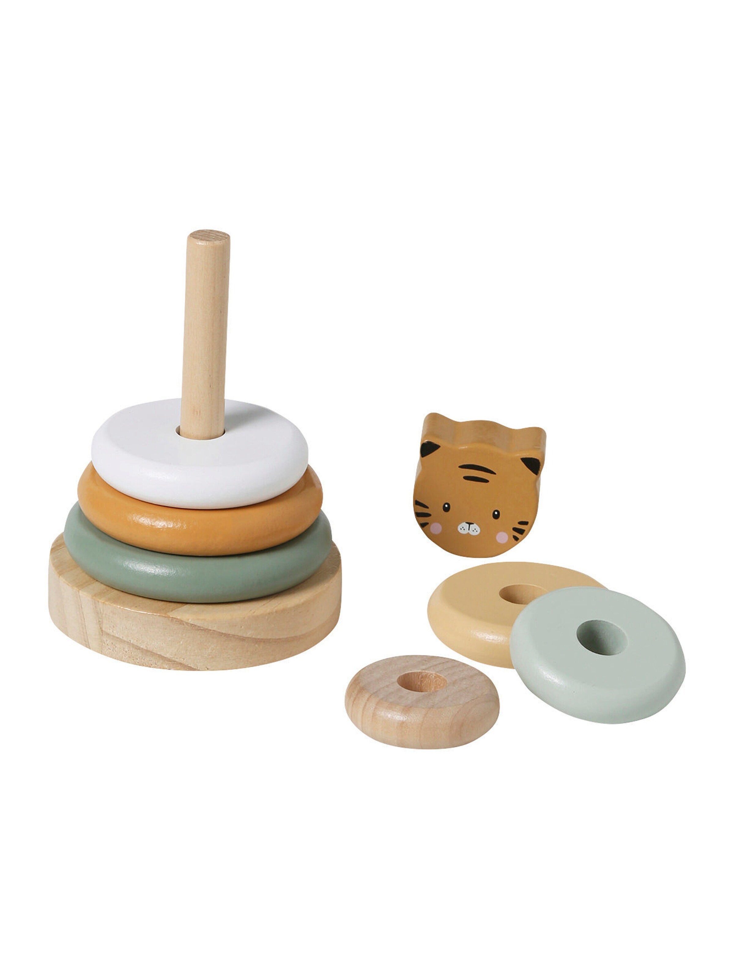 Vertbaudet Baby Stapelturm TANSANIA aus Holz FSC® braun