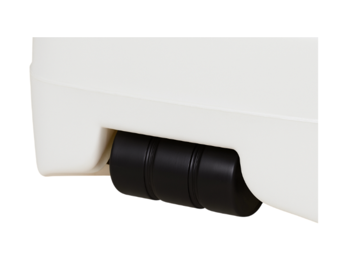 CUHOC Parasol Ø3m grijs + Redalbel parasolhoes en witte voet