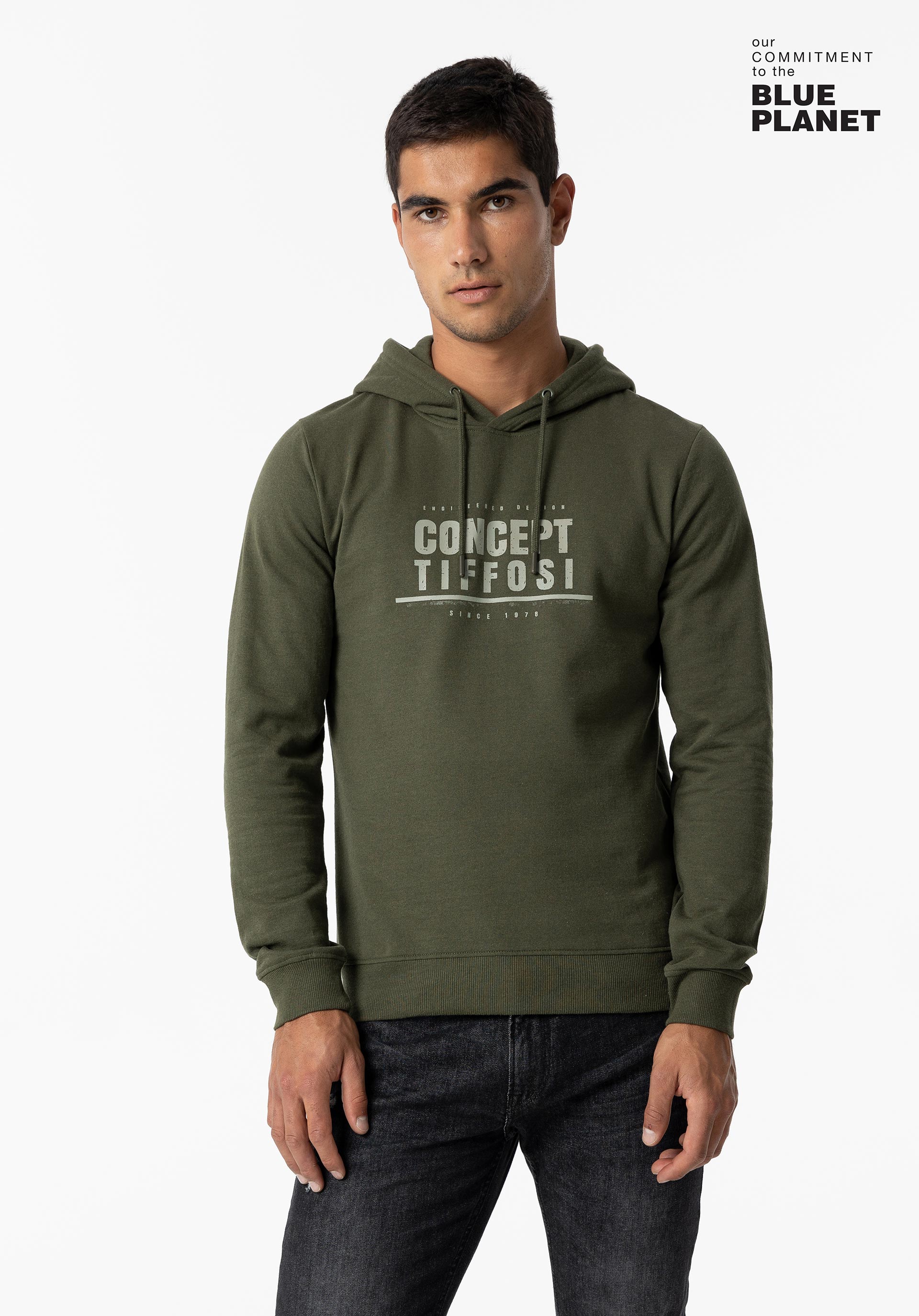 Hoodie com Estampado Frontal