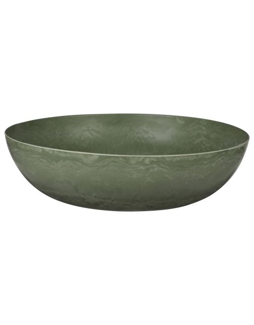 Mica Decorations Mila Schaal Antraciet - Bloempotten - Ø37x11 cm Groen