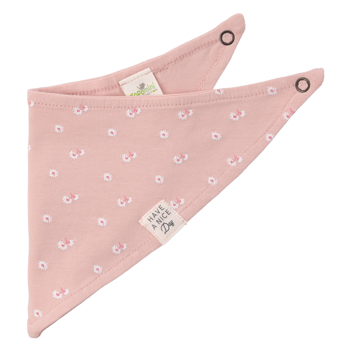 Topomini Pure Collection Baby Bandana mit Blümchen rosa