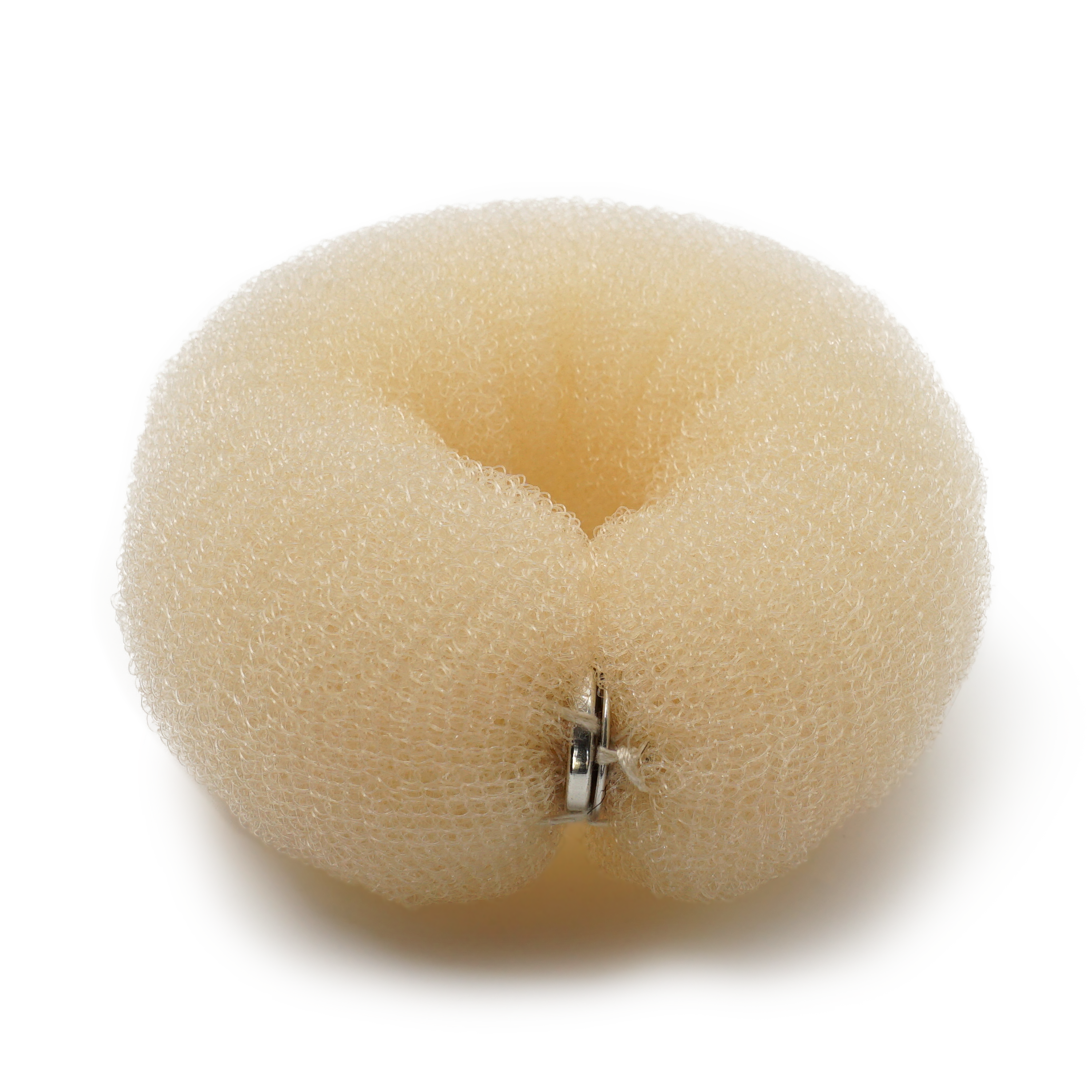 (2er Set) Frisur Dutt Hilfe Styling Donut Bun Maker mit Druckknopf - Beige