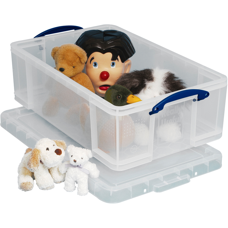 Really Useful Box Aufbewahrungsbox, 50 l, transparent