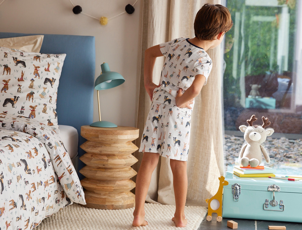 Pyjama short enfant-Chiens et chat