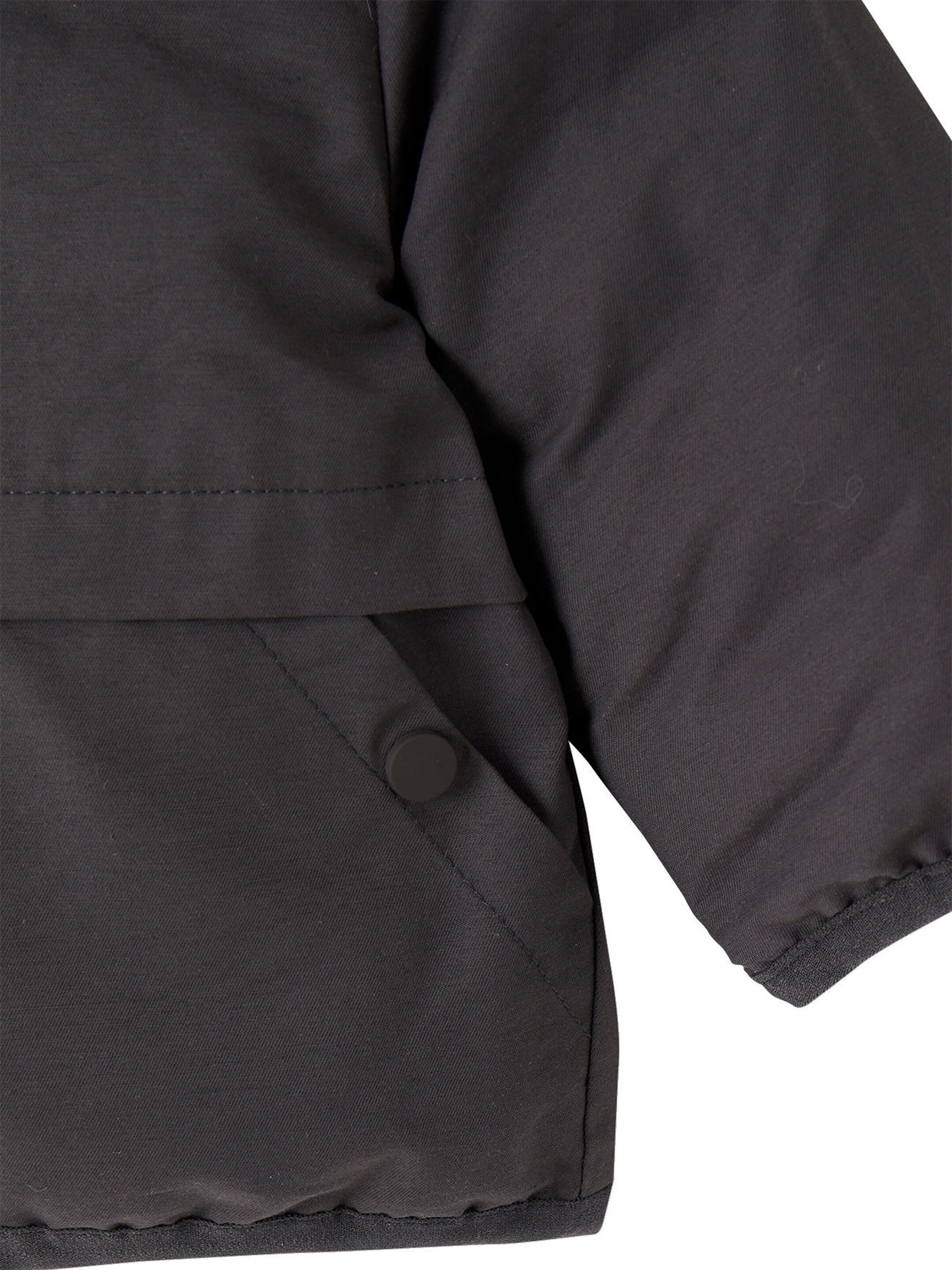 Vertbaudet Wendbare Baby Jacke mit Recycling-Polyester anthrazit