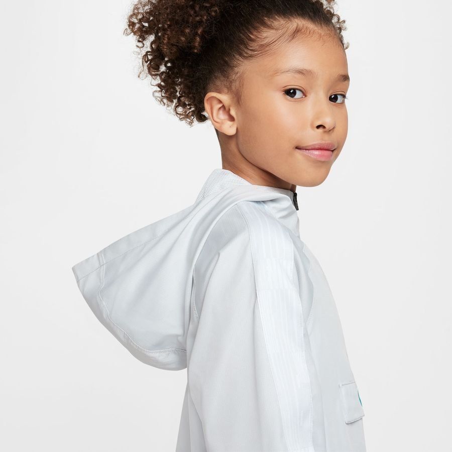 Nike Veste Dri-FIT Academy   - Blanc/Turquoise Enfant