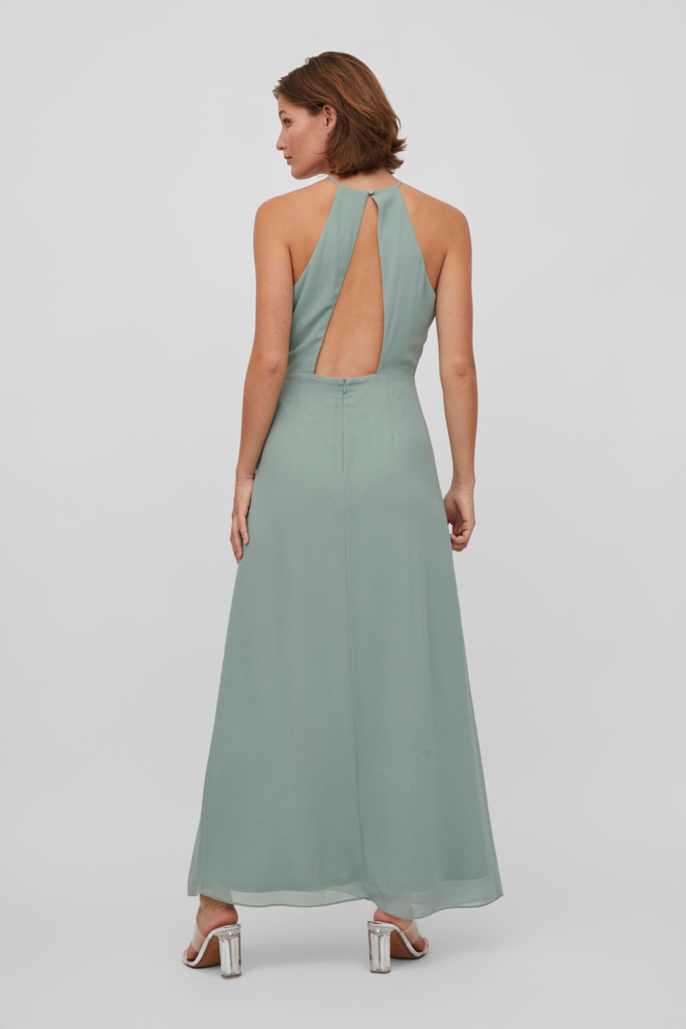 Vestido com decote halter
