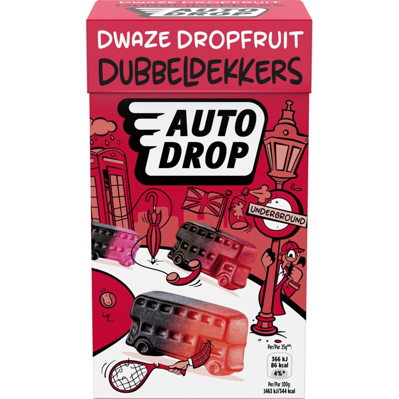Autodrop Dwaze dropfruit dubbeldekkers