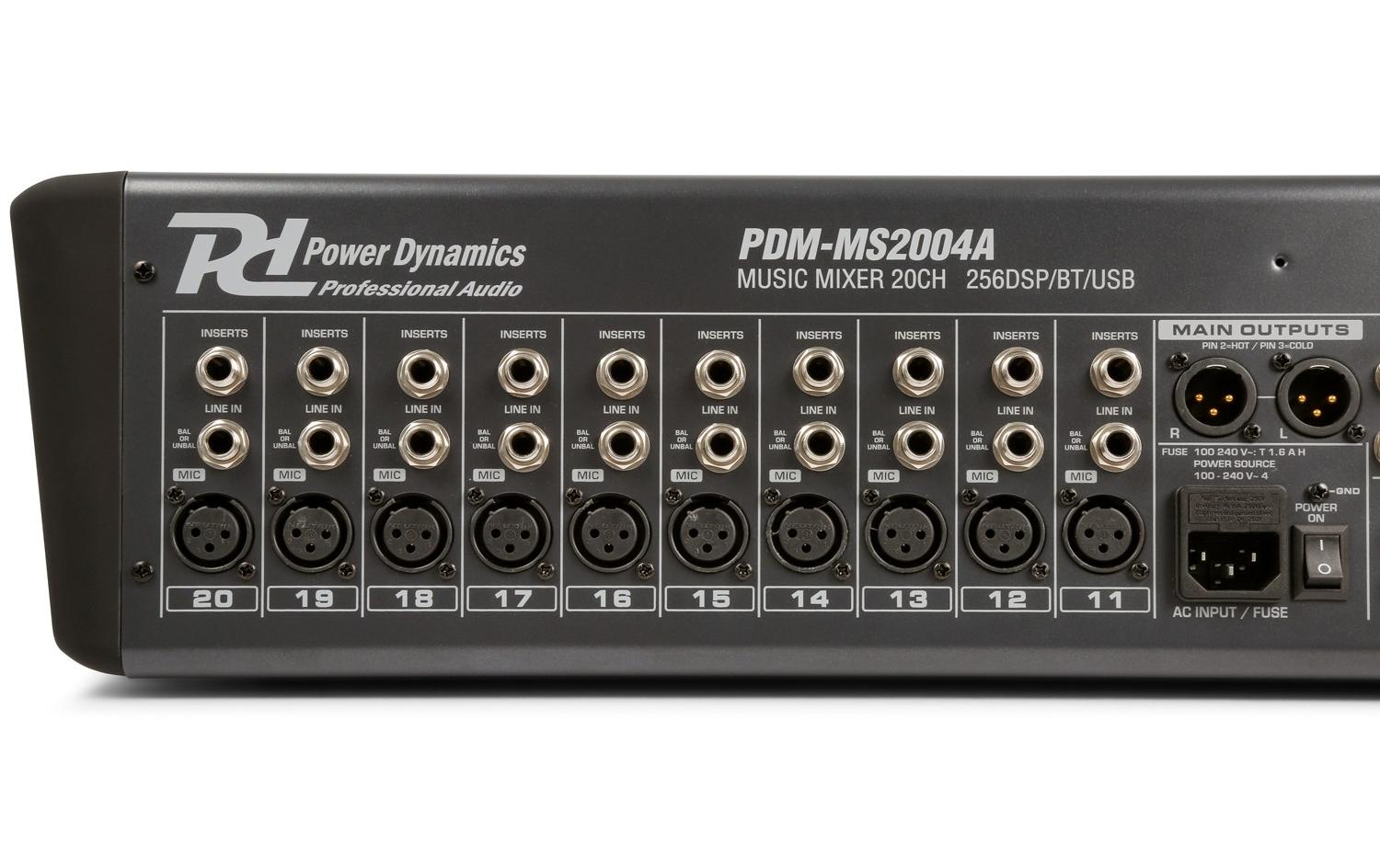 Mischpult PDM-S2004<br>Analoges 20-Kanal Mischpult, Multi-FX
