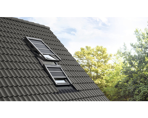 Velux warmtewerende luifel, zwart, effen kleur, SSS MK12 0000S