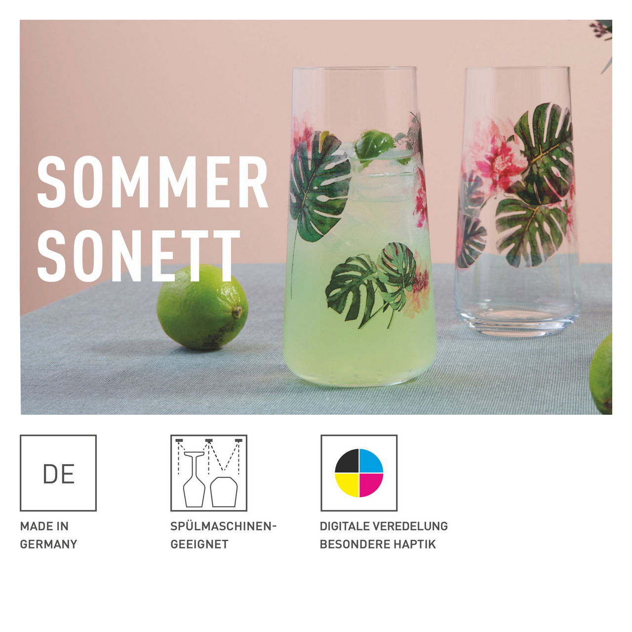 Ritzenhoff Longdrinkglas 2er-Set  SOMMERSONETT