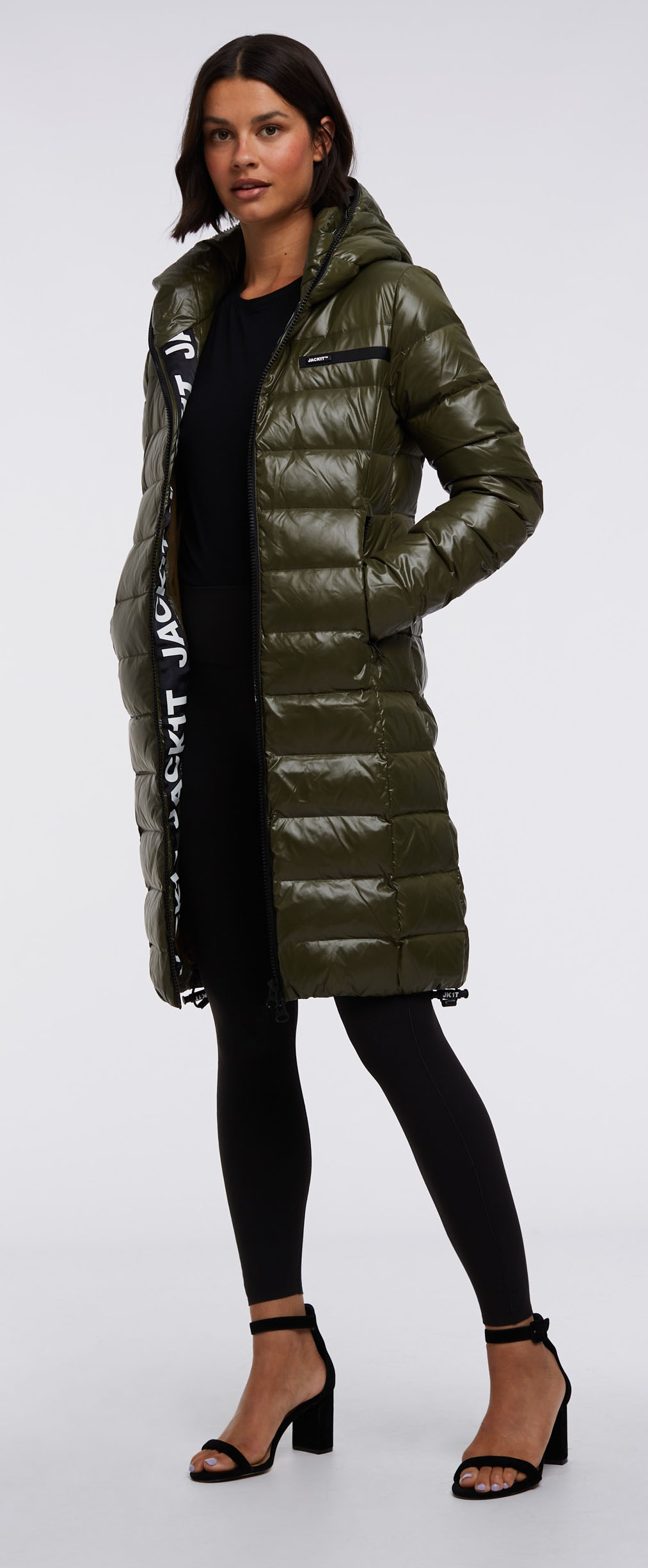 R3D Slick Coat Dame Olive