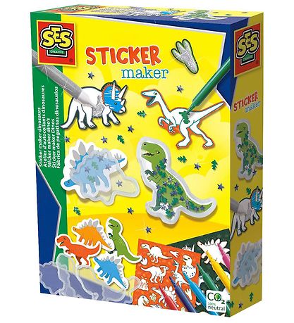 SES Creative Låg Yours Sticker-Sets - Dinosaurier