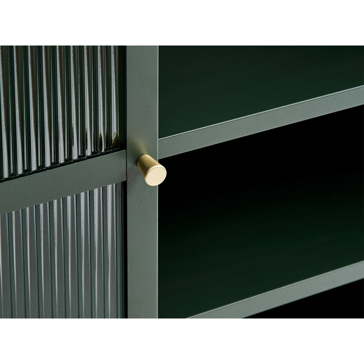 Vitrinekast Omeo 140x111 cm groen
