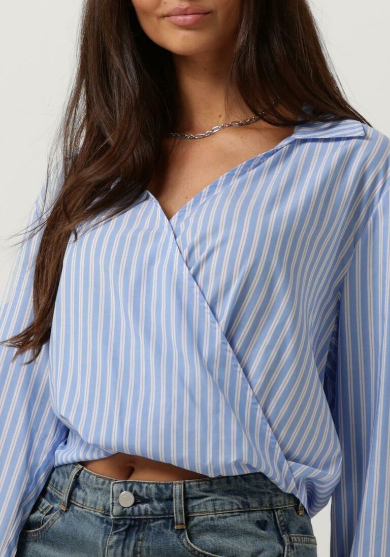 ANOTHER LABEL blauwe another label blouse elsie top l/s