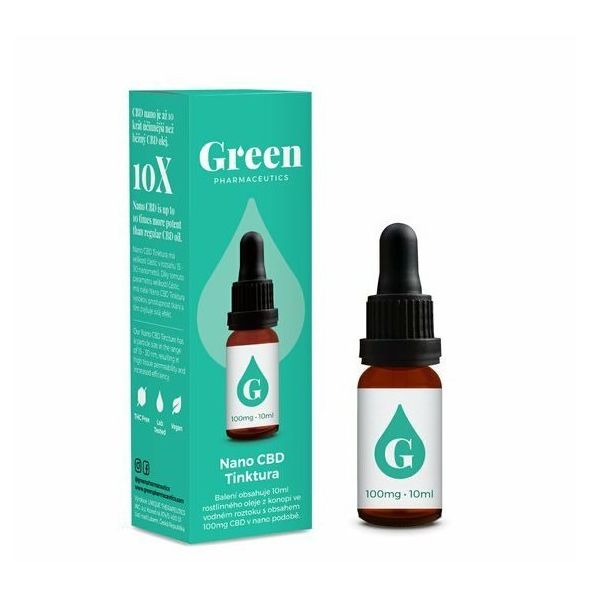 Green Pharmaceutics Tintura de Nano CBD 100mg 10ml