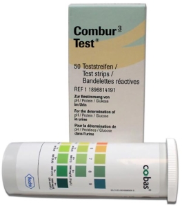 Combur 3 Test Streifen, 50 Stück