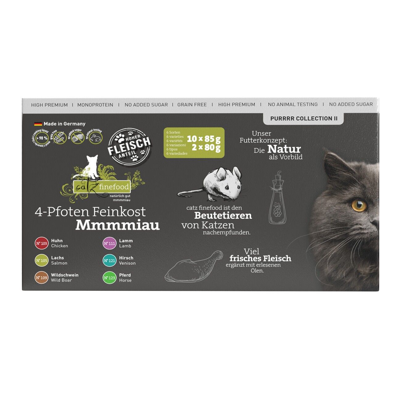 Catz finefood Nassfutter Katze Purrrr Collection II Adult Multipack 12x85 g