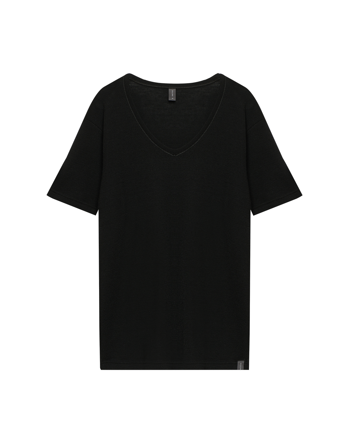 T-shirt met v-hals van merinwol voor dames