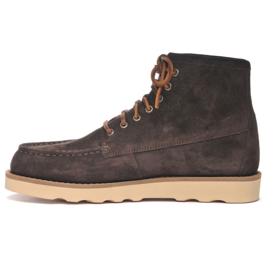 TALA HIGH OILED DARK BROWN-Mocassin en cuir lisse tanné pour homme