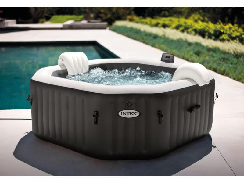 Intex Whirlpool PureSpa Jet & Bubble Deluxe Massage Ø 201 c Ein Spa in Ihrem Garten oder Wintergarten