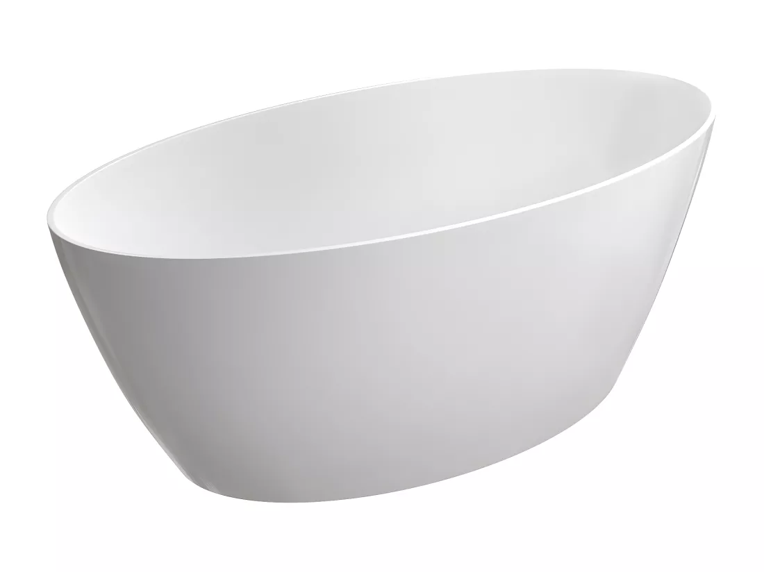 baignoire îlot OMNIRES SIENA M+ 161X81 CM couleur : blanc finition : brillant