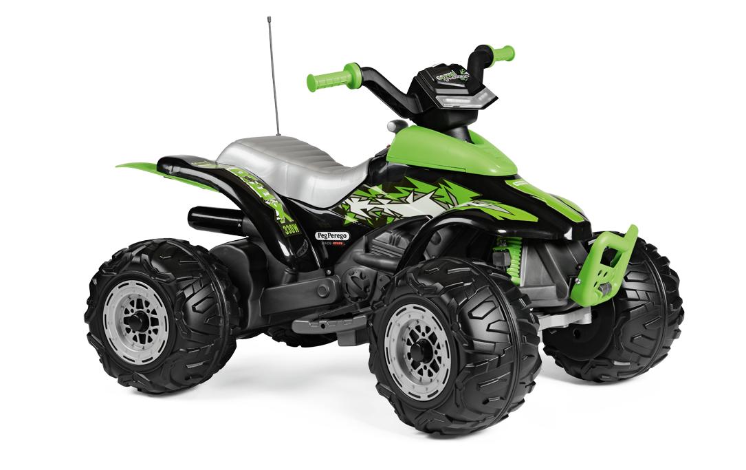Quad Corral T-Rex 330W 12 V Grün<br>Elektrisches Kinderquad mit Licht und Sound