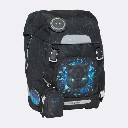 Beckmann Schulrucksack-Set Classic Panther, 7-teilig
