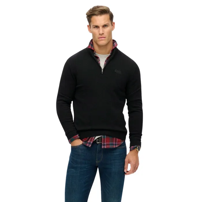 Superdry Essential Knit Henley Trui Heren