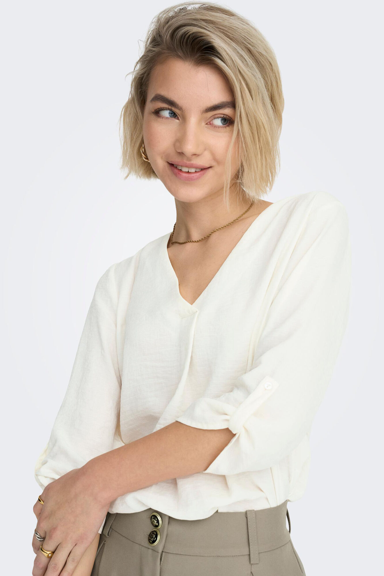 Blusa de manga 3/4