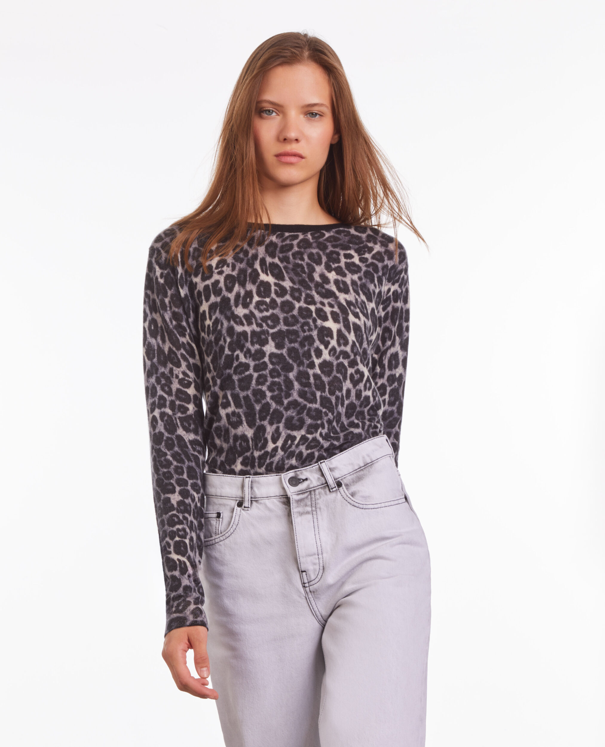 Pull imprimé en cachemire