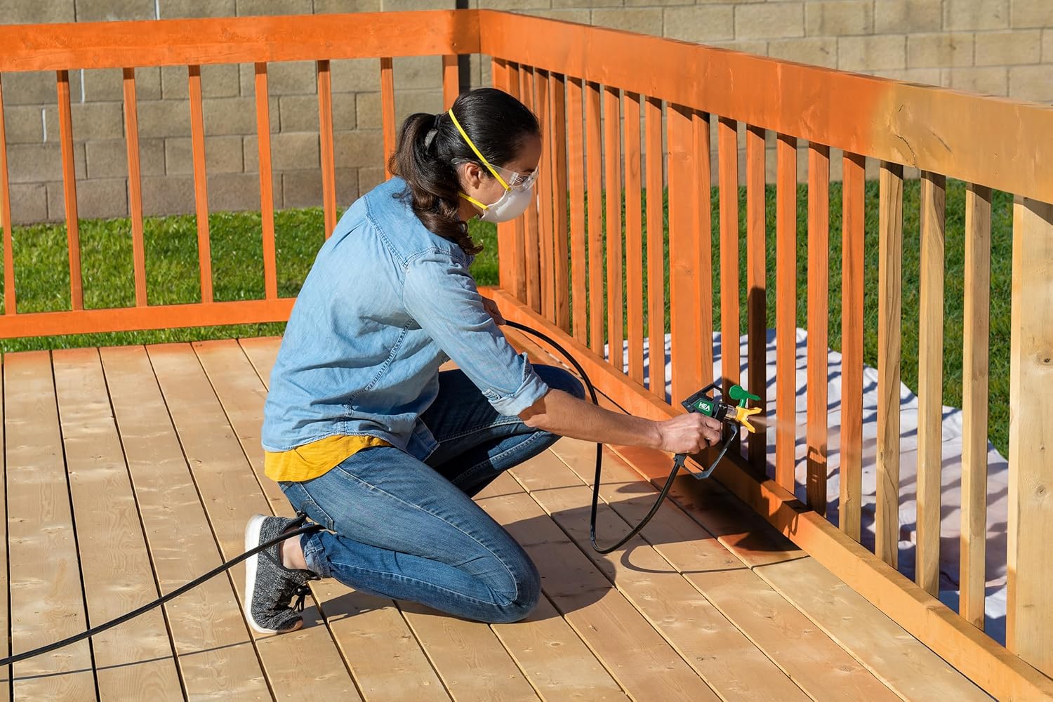 WAGNER Airless Pulvérisateur de Peinture Control 150 M pour peintures murales, Vernis, lasures, Protection du Bois et Anti-Corrosion à l'intérieur et à l'extérieur, Volume du réservoir 5500 ML