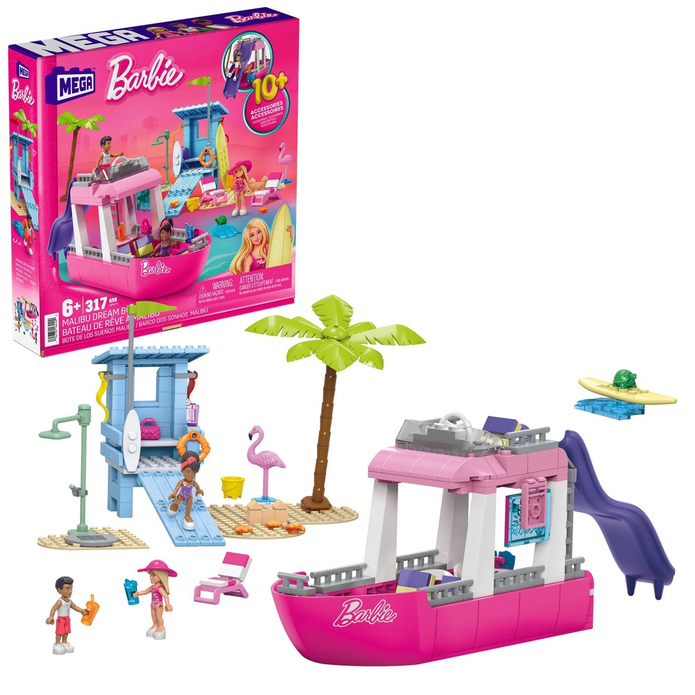 Mega Barbie Malibu Traumboot-Bauset