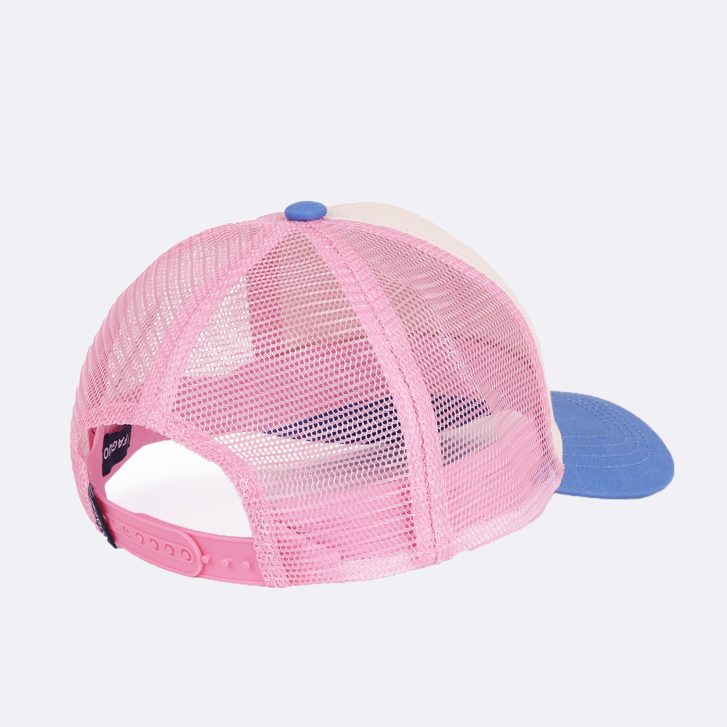 Casquette bleue & rose - Diego Faivre coton et polyester - modèle trucker cap