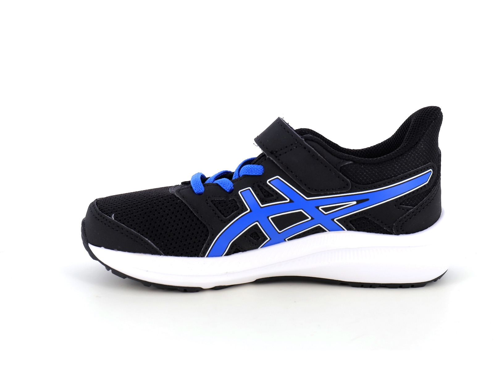 Asics-JOLT 4 PS Matières combinées Noir-Bleu