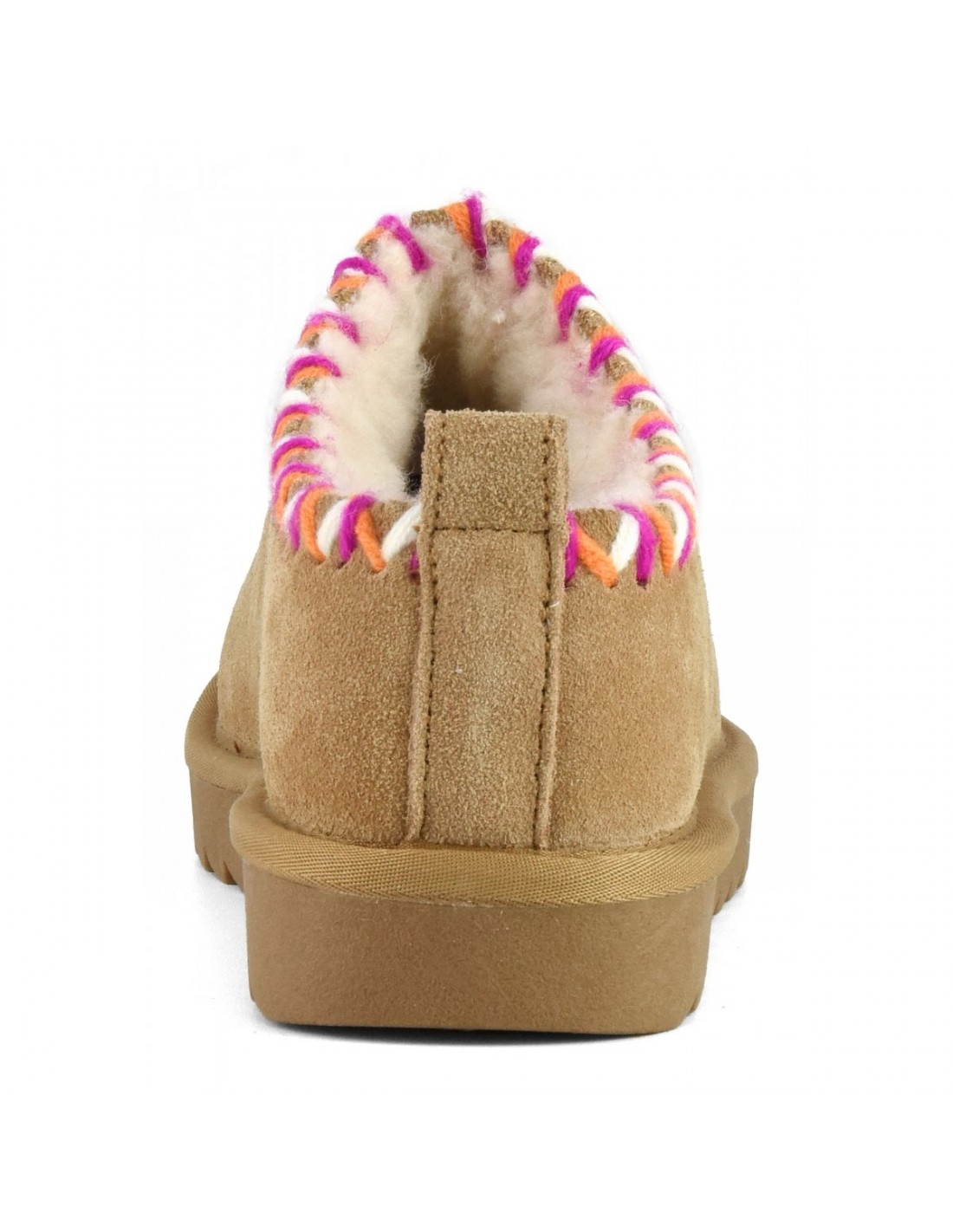 colors of california Sabot Femme in suede with stitchings