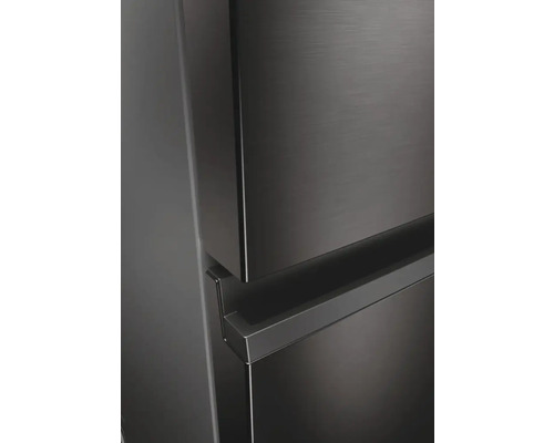 HAIER HTW5620CNMP koel-vriescombinatie, afmetingen (B x H x D): 59,5 x 205 x 66,7 cm, koelgedeelte: 289 l, vriesgedeelte: 125 l, zwart