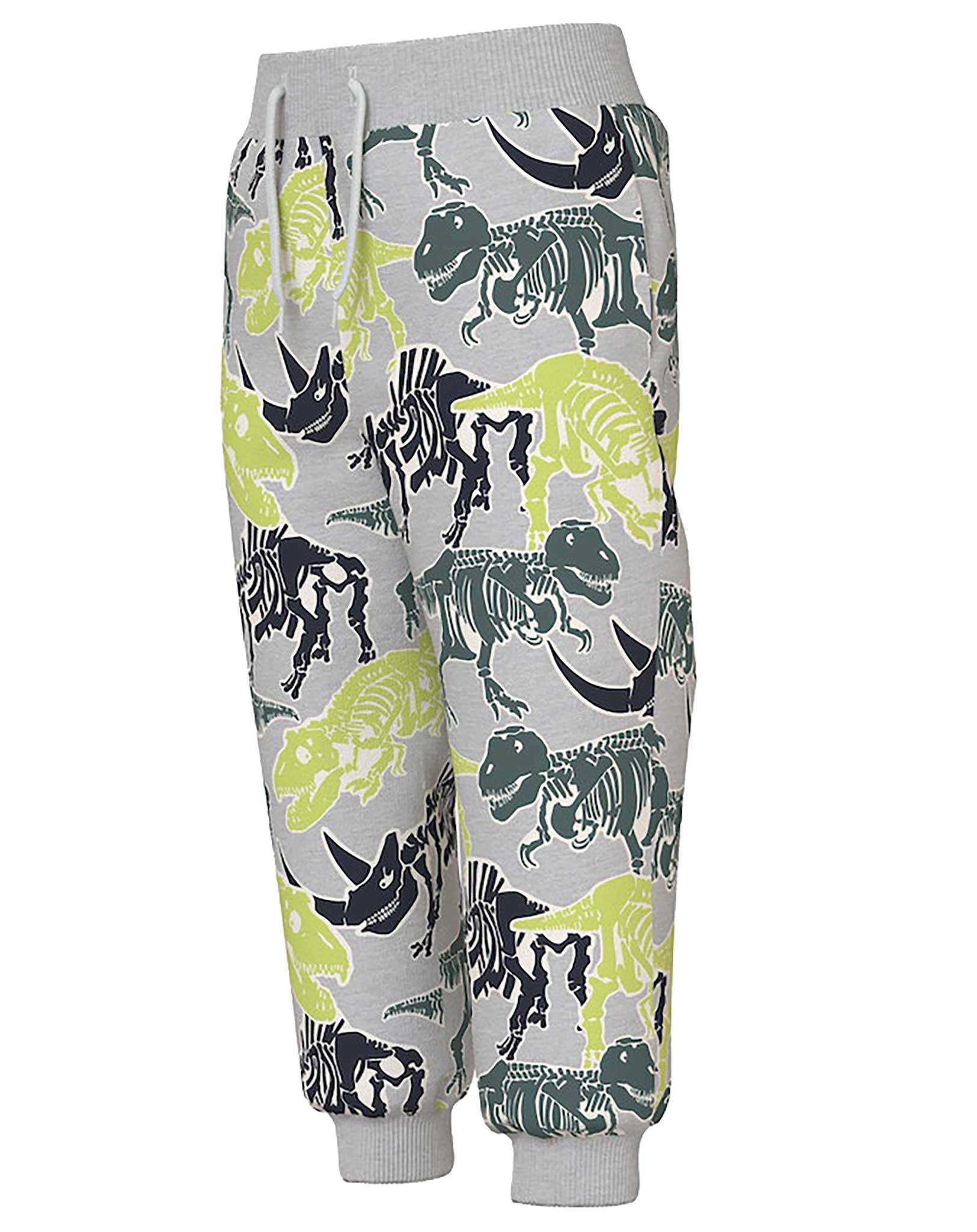 Sweathose NMMBOVE DINOSKELETT in light grey melange