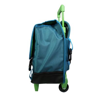 Cartable à roulettes Minecraft 38 cm - 2 compartiments - vert - Bagtrotter