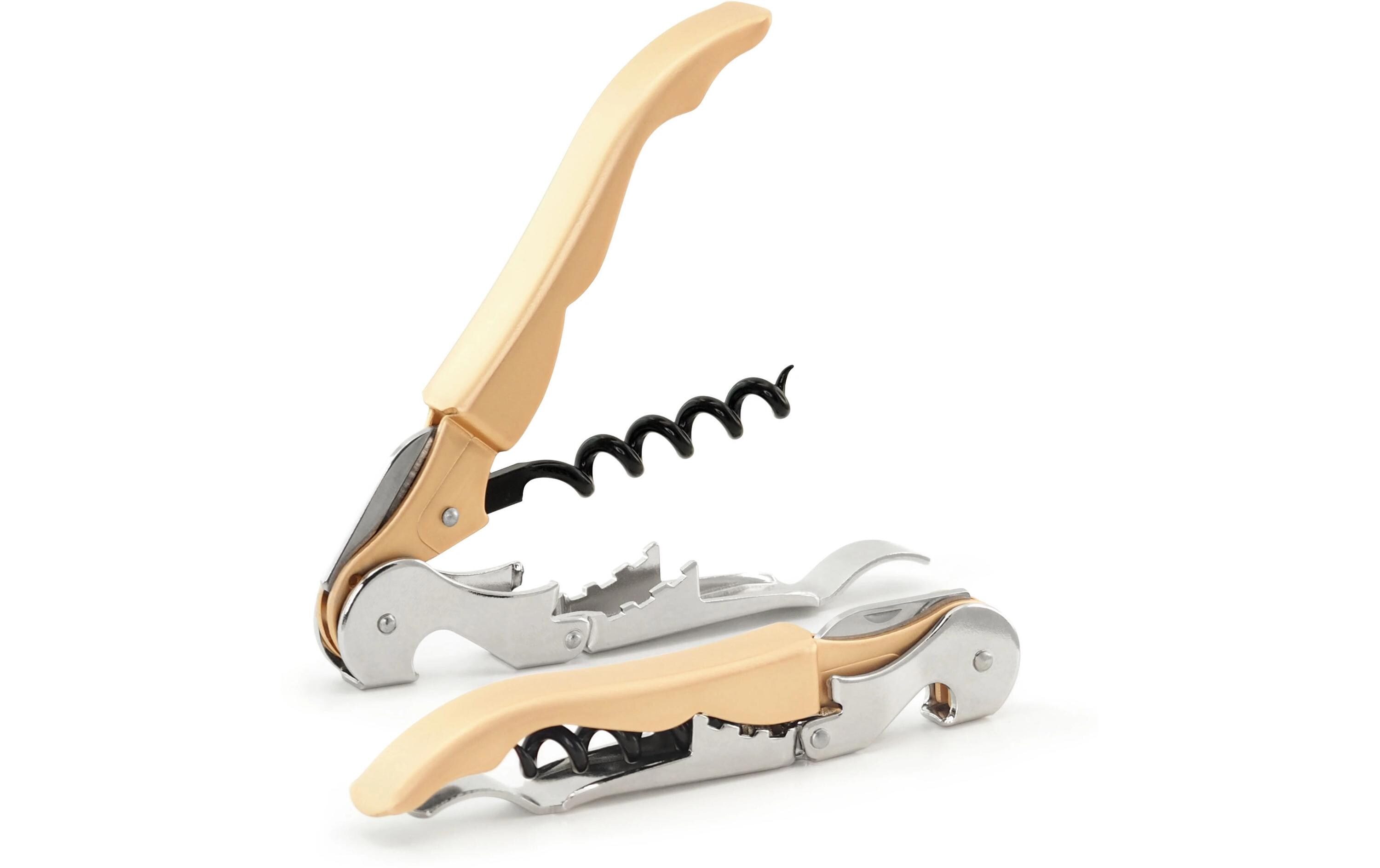 Korkenzieher Pulltap's 2F Beige/SilberDoppelhebel Korkenzieher