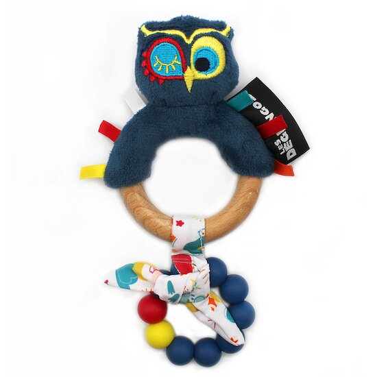 Anneau de dentition en silicone Astros le hibou   de               Les Déglingos