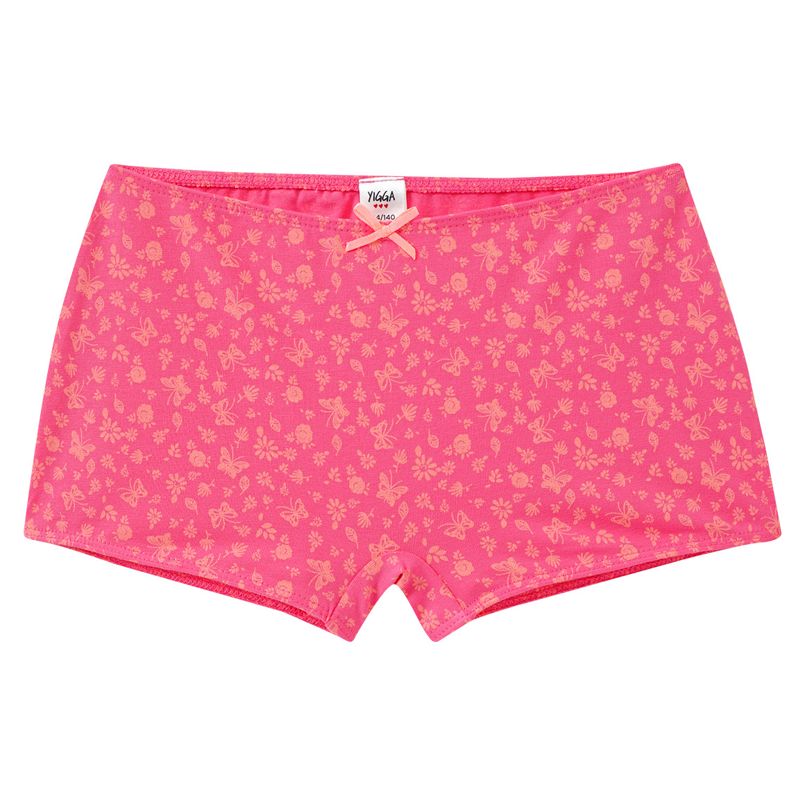 Yigga 3 Mädchen Pantys mit Bio-Baumwolle pink / apricot / rosa
