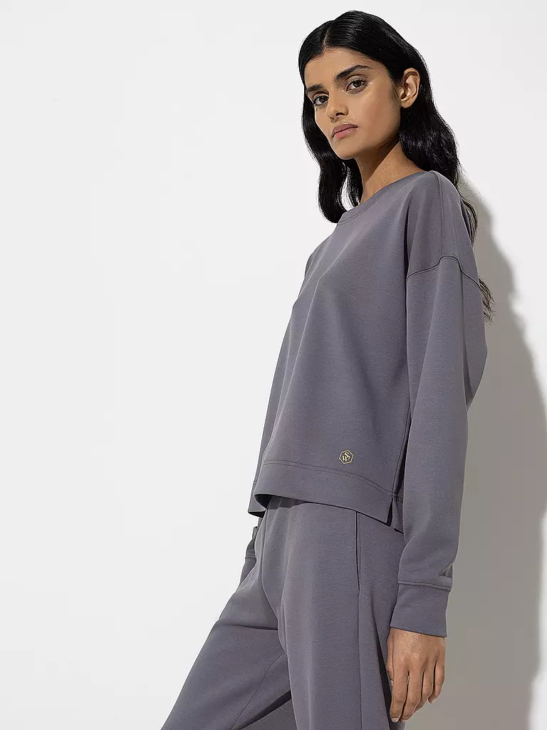 MEY Loungewear Sweathsirt SMOOTH grau
