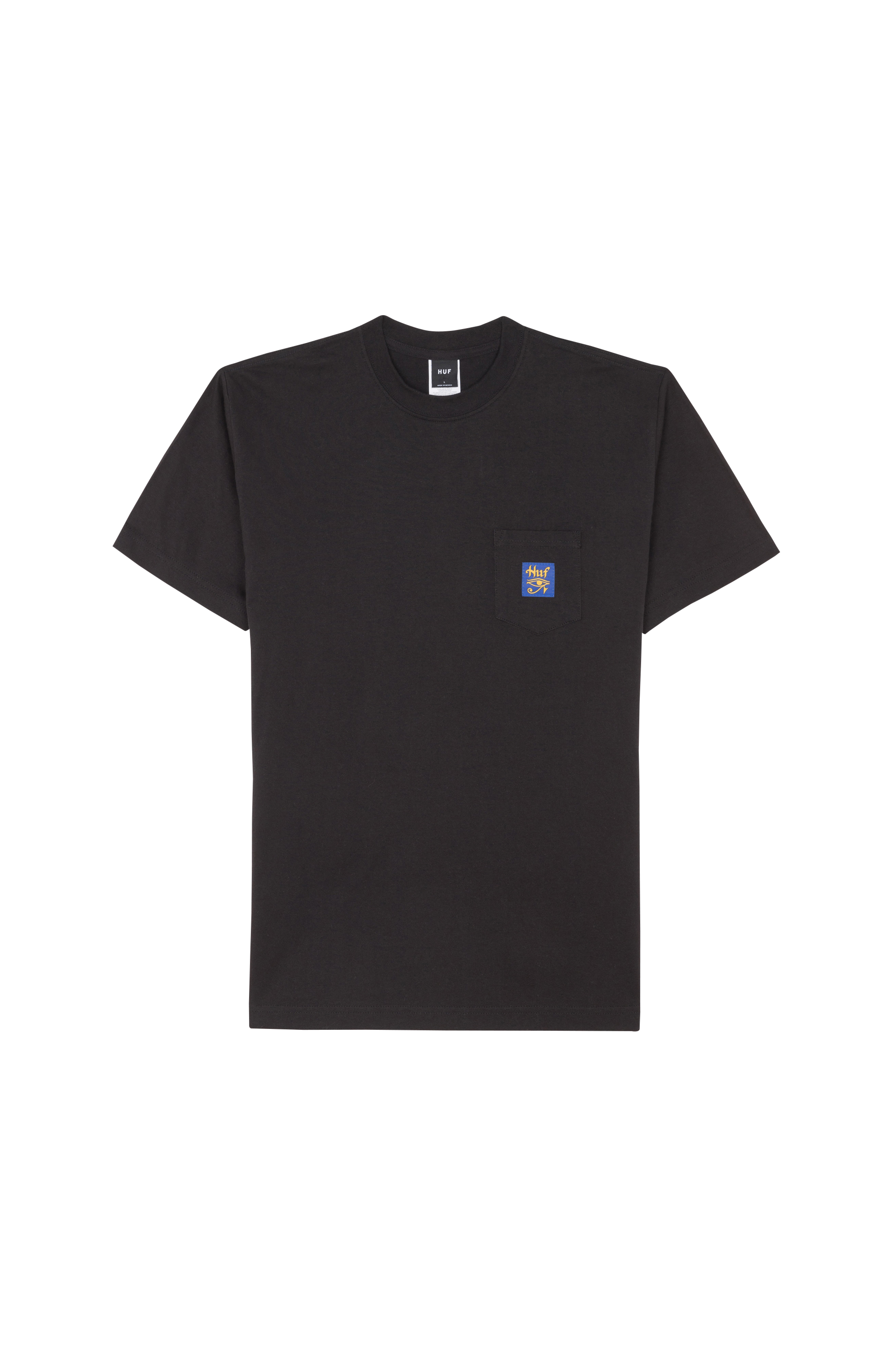 HUF T-shirt  HORUS SS POCKET TEE Noir