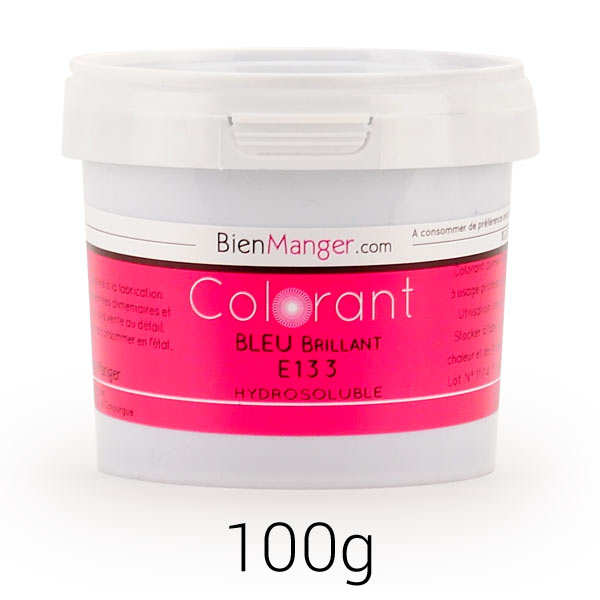 Colorant alimentaire bleu brillant E133 - Poudre hydrosoluble