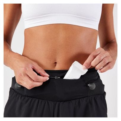 Short 2-en-1 Femme Kiprun Run 900 Ultra Noir