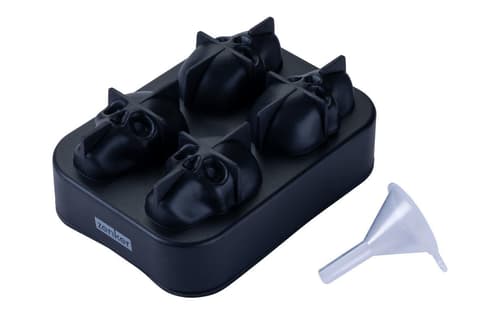 Fackelmann Eiswürfelformer Totenkopf Silikon